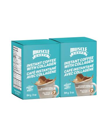 Muscle Cheff Instant Coffees (Collagen) - 2 Boxes