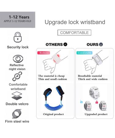 Child Safety Harness with Anti-Lost Wrist Link - Reflective Toddler Walking Leash (6.5ft) - Secure Lock Design - Cool Black - for Boys and Girls - Buy Online on SooperMarket.com
