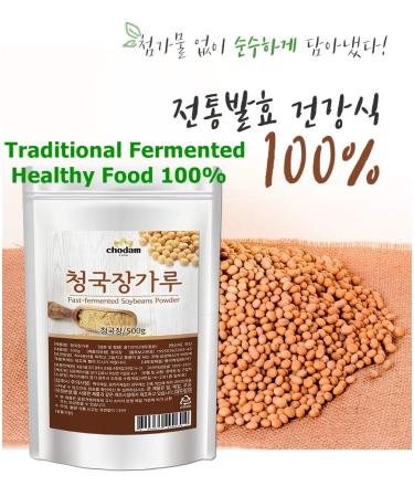 Chodam Chungkookjang 500g: Natural Fast-Fermented Soy Bean Paste Powder | Vitamin B2 Healthy Food from South Korea - Buy Online on SooperMarket.com