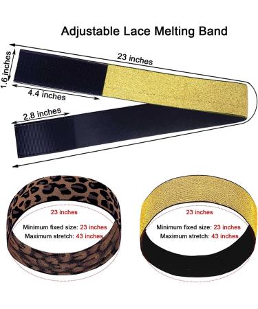 2PCS Gold Wig Elastic Bands for Lace Melting & Edge Wrapping - Buy Online on SooperMarket.com