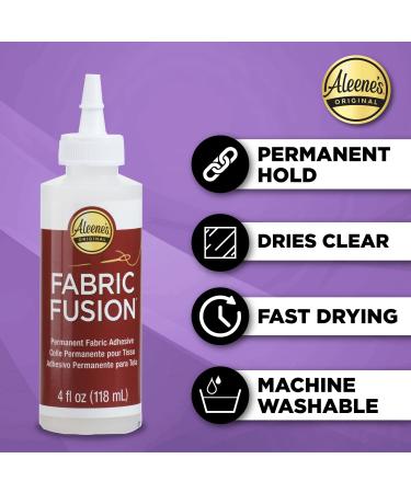 Aleene's Fabric Fusion Permanent Fabric Adhesive 3-Pack 4 oz - Set of 3 Fabric Glues 4 Oz Each - Buy Online on SooperMarket.com