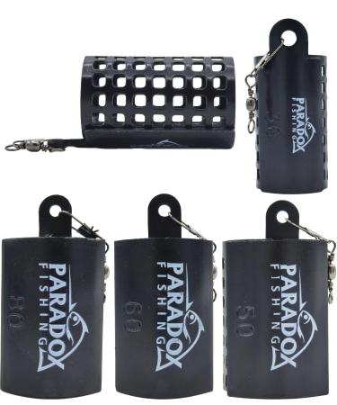 Paradox Fishing Feeder Baskets 30g/40g/50g/60g/80g I LEAD FREE I for Feeder Feeder Basket Feeder Rod - Feeder Basket Fishing 30g-80g 5