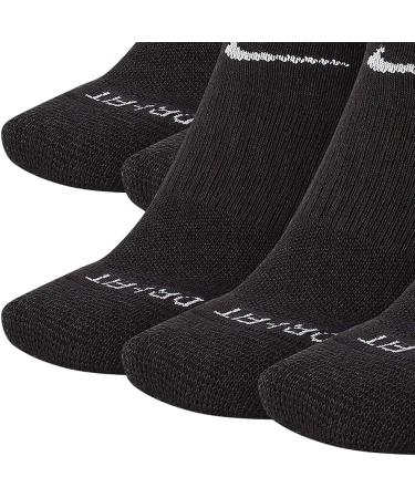 Nike Everyday Plus Cushion No Show Socks (6 Pack) - Black/White Large - Buy Online on SooperMarket.com