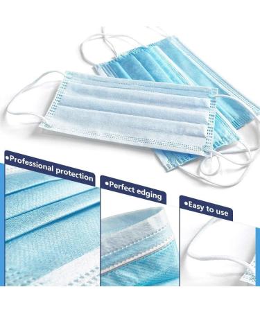 Icoolio OP Masks - Disposable Medical Mouth & Nose Protection - 50 Pieces Blue Face Masks for Optimal Safety - Buy Online on SooperMarket.com