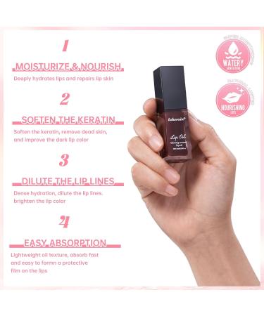 3 Colors Lip Glow Oil Set - Hydrating Tinted Lip Gloss Long Lasting Waterproof Lip Stain & Plumping Balm | International Shipping Available - Buy Online on SooperMarket.com