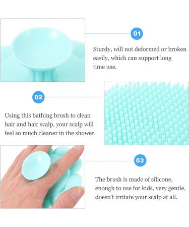Healvian Soft Bristle Baby Bath Massage Brush - Toddler Safe Hair Washing and Scalp Cleaning Tool - Buy Online on SooperMarket.com