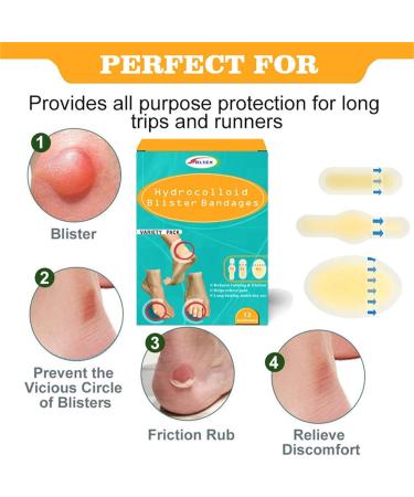 HEIMEABI Hydrocolloid Bandages - Waterproof Blister Pads for Heels, Acne Prevention & Skin Care - One Size - Buy Online on SooperMarket.com