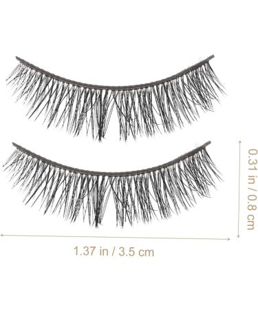 Beavorty 10 Pairs Short False Eyelashes Chemical Fiber Glue 3d Manual - Buy Online on SooperMarket.com