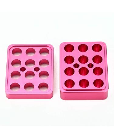 Aluminum Lipstick Mold Making Tools DIY High Gloss Easy to Clean Tight and Seamless 12 Holes for Lipstick Tube