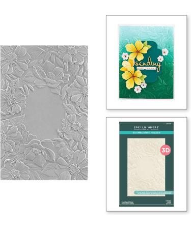 Spellbinders Four Petal Floral 3D Embossing Folder - Clear | Shop Now - Buy Online on SooperMarket.com