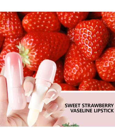 Natural Lip Balms Long-lastings Moisturizing Hydrating Lipstick Anti Cracked Reduce Lip Line Lip Care Makeup Cosmetic Natural Lip Care Beauty Treat Sweetheart Strawberr - Buy Online on SooperMarket.com