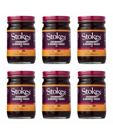 Stokes Cranberry & Orange Sauce with Ruby Port 215g - Pack of 6