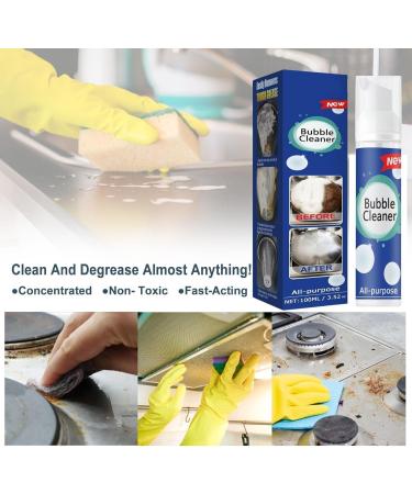 All-Purpose Rinse-Free Cleaning Spray Bubble Cleaner Bubble Cleaner Foam Spray Bubble Cleaner Foam (100ml*3) - Buy Online on SooperMarket.com