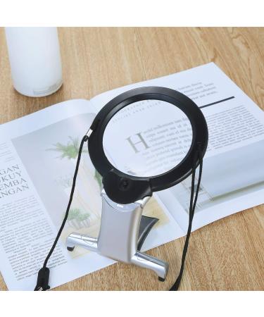 LED Magnifying Glass 2X & 6X Hands Free Chest Rest Lighted Reading Inspection Knitting Embroidery for Low Vision Seniors - Buy Online on SooperMarket.com