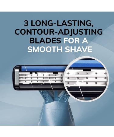 BIC Flex 3 Titanium Men's Disposable Razors - 8 Piece Kit for Face and Body Shaving - Buy Online on SooperMarket.com