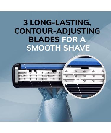 BIC Flex 3 Titanium Men's Disposable Razors - 10 Piece Set for Smooth, Ultra-Close Shave - Buy Online on SooperMarket.com