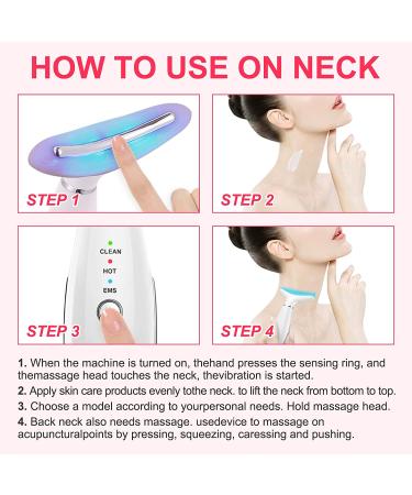 Firming Wrinkle Removal Device | Double Chin Reducer Massager | Portable 3-in-1 Face Massager for Sagging Skin | Long Handle - Skin Care - Buy Online on SooperMarket.com