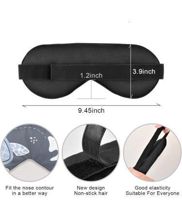 Haskirky Light Blocking Eye Mask for Deep Sleep | Adjustable for Men and Women | Ideal for Travel, Yoga, Meditation | Cute Turtles & Fi - Buy Online on SooperMarket.com