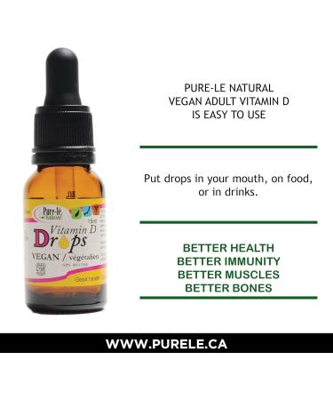 Vegan Vitamin D drops for teens adults and seniors - Non-GMO Gluten-free all Natural - 1000 IU 1 drop 100% Daily Value - Safe & Easy Concentration for Teens Adults as well as Seniors - 15 mL over 365 Doses! - Easy-to-Use neck dropper - No artificial Flavo - Buy Online on SooperMarket.com