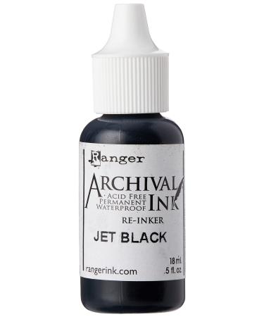 Ranger Archival Pad Reinker .5oz, Jet Black