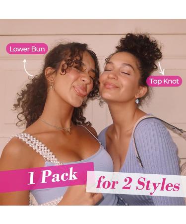 REECHO Messy Bun Hair Piece - Large Curly Wave Updo Hairpiece - Dark Ash Blonde - Buy Online on SooperMarket.com
