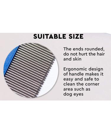 Long Teeth Flea Comb Closely Spaced Metal Pins Removes Fleas Flea Eggs and Debris from Your Pet s Coat - 35mm Long Metal Teeth are Great for Long Hair Areas on Dogs and Cats (Single Pack Pink) Single Pack Pink - Buy Online on SooperMarket.com