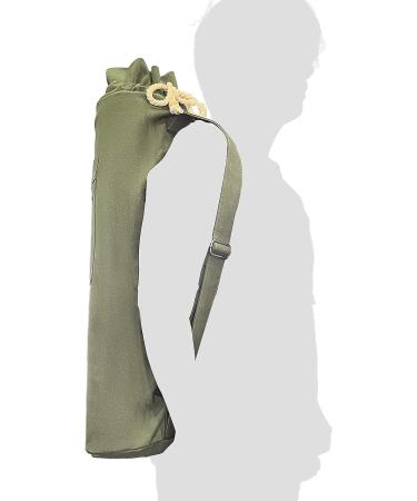 Jaegvida Army Green Yoga Mat Storage Bag with Adjustable Strap and Pocket - Buy Online on SooperMarket.com