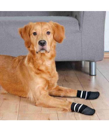 Trixie 19522 Anti-Slip Dog Socks (S-M) - 2 Pcs Black | International Shipping Available - Buy Online on SooperMarket.com