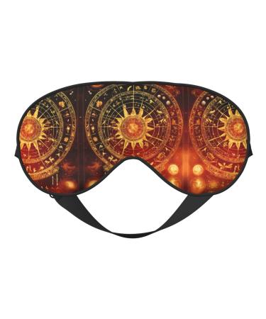 SSIMOO Gears Clock Bronze Century Soft Sleep Eye Mask Female Breathable Eye Patch Perfect for Travel and Relaxation Black