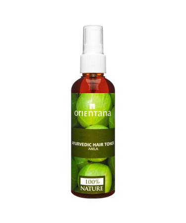 Orientana - Ayurvedic Hair Toner Amla | 99.7% Natural Vegan Oil Free Anti Inflammatory Hair Strenghtener | Prevents Hair Loss Hair Growth Scalp Treatment | Spray Applicator - 105ml Hair conditioner with Amla Neem Gotu Kola