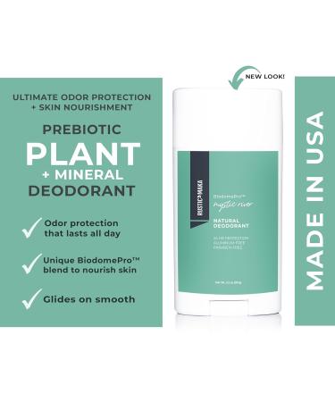 Rustic MAKA Natural Deodorant - Mystic River Scent Prebiotic & Cruelty-Free Aluminum & Paraben-Free Continuous Odor Control for Men & Women - Buy Online on SooperMarket.com