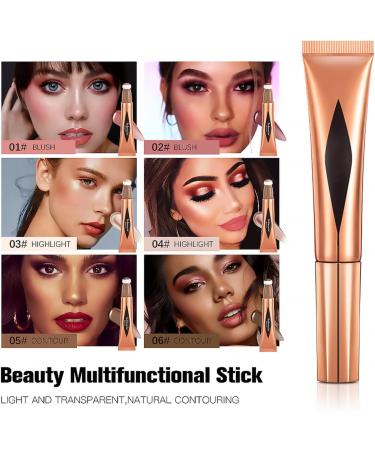 Tongyend Liquid Contour Beauty Wand Blush Stick Cream Contour Stick and Highlighter with Cushion Applicator Long Lasting Face Blush Illuminator Makeup Stick Liquid Bronzer Super Silky(Contour 05) Contour 05 10 g (Pack of 1) - Buy Online on SooperMarket.com