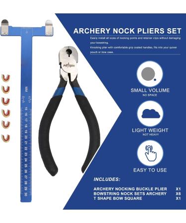 Perogen Archery Bow String Points Nock Pliers Set - T Shape Arrow Bow Square Ruler - Nocking Point Buckles for Recurve Bow - Buy Online on SooperMarket.com