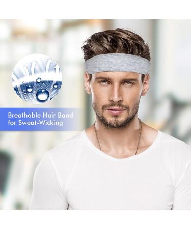 Sularpek 6 Pack Yoga Head Bands | Elastic Hair Bands for Women | Soft & Stylish Black & White Headbands for Yoga & Fitness - Buy Online on SooperMarket.com