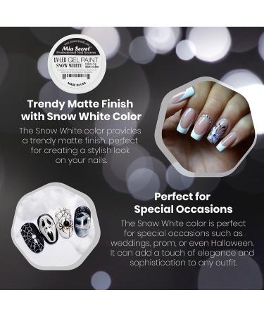 Mia Secret Professional Nail System UV/LED Gel Paint - Snow White 0.17oz - Buy Online on SooperMarket.com