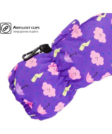HIGHCAMP Baby Exclusive Winter Snow Ski Mitten Gloves Waterproof XS (3-5 Y) Viola-i - Buy Online on SooperMarket.com