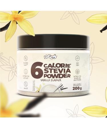 Locco Vanilla Flavour Powder 200g | Sugar-Free, 6 Calories, 0g Fat | Vegan Keto with Stevia | Dietary Supplement - Buy Online on SooperMarket.com