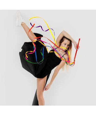 Niuhong 4 Pcs Rainbow Dance Tapes & Skill Baton Rods - Colorful Streamers for Kids & Art Dances - Buy Online on SooperMarket.com