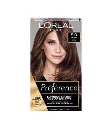L'Oreal Paris Permanent Hair Dye 5.0 Bruges Light Brown Single Unit BRUGES 5.0 1 count (Pack of 1)