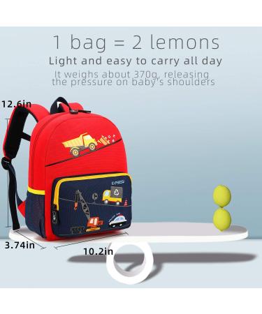 Willikiva Car Dinosaur Kids Toddler Backpack - Waterproof Preschool Bag for Boys and Girls - Buy Online on SooperMarket.com