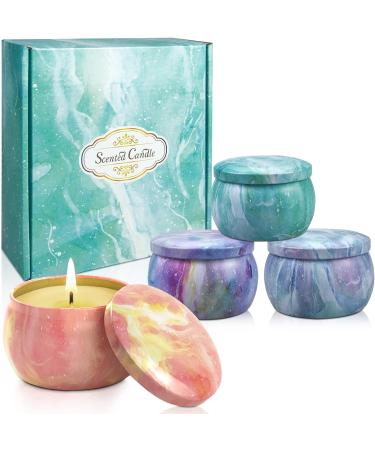 VETOUR Galaxy Scented Candle Set - 4pc Aromatherapy Soy Candles for Stress Relief and Beautiful Mood. Perfect Gift for Women - Home, Bath, Yoga, and Travel - Buy Online on SooperMarket.com
