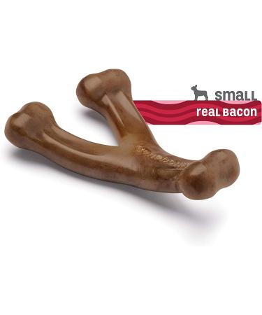 Benebone Real Bacon Wishbone Dog Chew Toy - Durable & Made in USA for Aggressive Chewers - Buy Online on SooperMarket.com