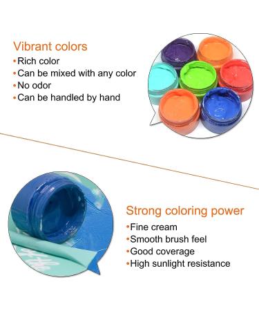 BOOLOOEN Chalk Silk Screen Stencils Paste - Self Adhesive Coatings for Grid Transfer Screen Inks - 12 Bottles - Buy Online on SooperMarket.com