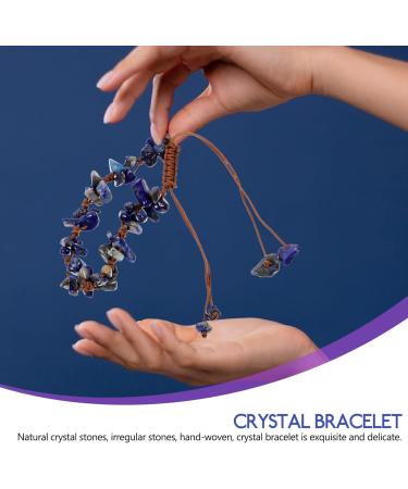 TENDYCOCO stone bracelet bracelets aesthetic bracelets adjustable bracelet natural adjustable rope stone bracelets agate birthday present Miss to weave crystal gravel beaded gravel crystal - Buy Online on SooperMarket.com
