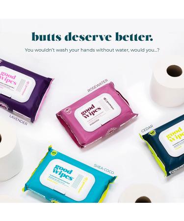Goodwipes Flushable Butt Wipes - Aloe & Botanicals, Gentle & Soothing Wet Wipes | 240 Count, Septic Safe, Home Dispenser | 4 Pack Variety - Buy Online on SooperMarket.com