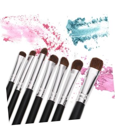MUSISALY 7pcs Eye Makeup Brushes Halloween Hair Bows for Women Portable Eyeliner Brush Makeup Bag Black Wood - Buy Online on SooperMarket.com
