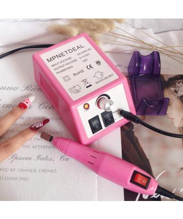 Electric Nail Drill Set Kit for Acrylic Nails Gel Art - Pink MPNETDEAL Efile Machine - Salon Quality at Home - Buy Online on SooperMarket.com