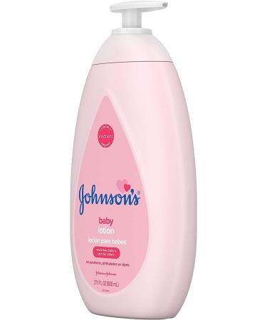 Johnson's Baby Lotion with Coconut Oil - 27.1 fl. oz | Hypoallergenic, Paraben-Free, Gentle Hydration - Buy Online on SooperMarket.com