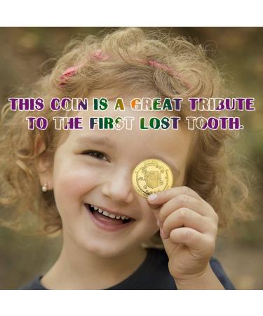 Buy HJFH Gold Tooth Fairy Coins | 20pcs Tooth Fairy Gifts for Boys & Girls - Perfect Keepsake - Buy Online on SooperMarket.com