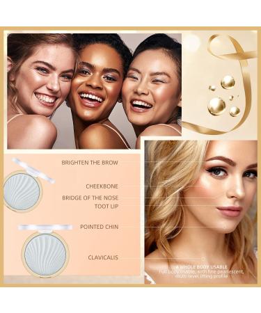 LSxia 12 Colors Face Highlighter Palette - White Glitter Bronzer & Highlighter for Lasting Shimmer - Body Illuminator Makeup - 07 - Buy Online on SooperMarket.com